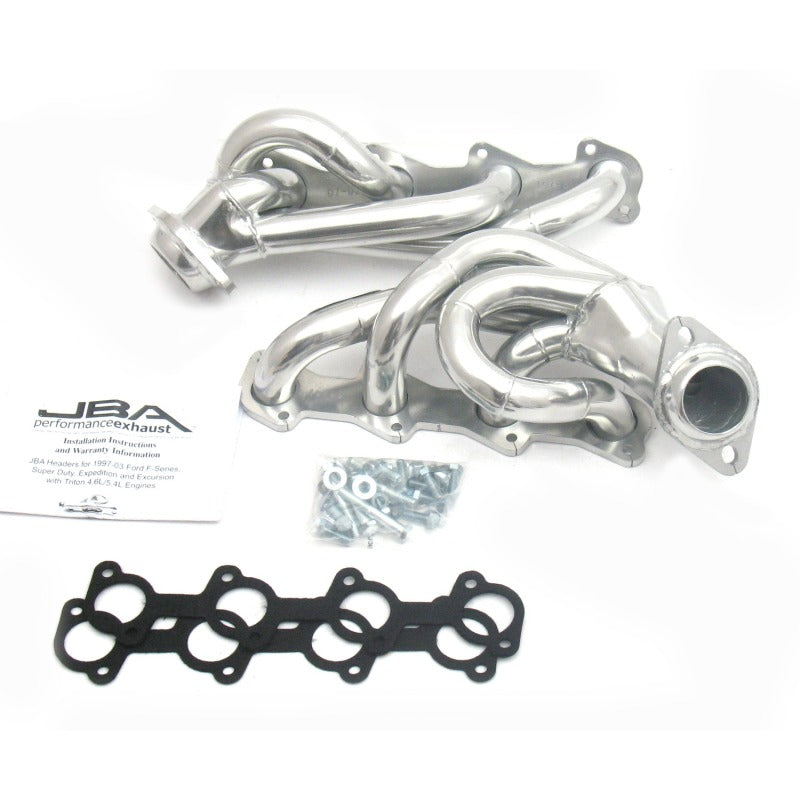 JBA 97-03 Ford F-150 5.4L 2V 1-1/2in Primary Silver Ctd Cat4Ward Header - 1679SJS