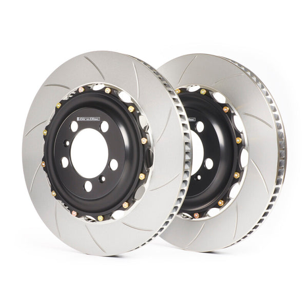 GiroDisc 2021+ BMW M2/M3/M4 G8X 370mm Slotted Rear Rotors - A2-282 for 2021-2025 BMW M3