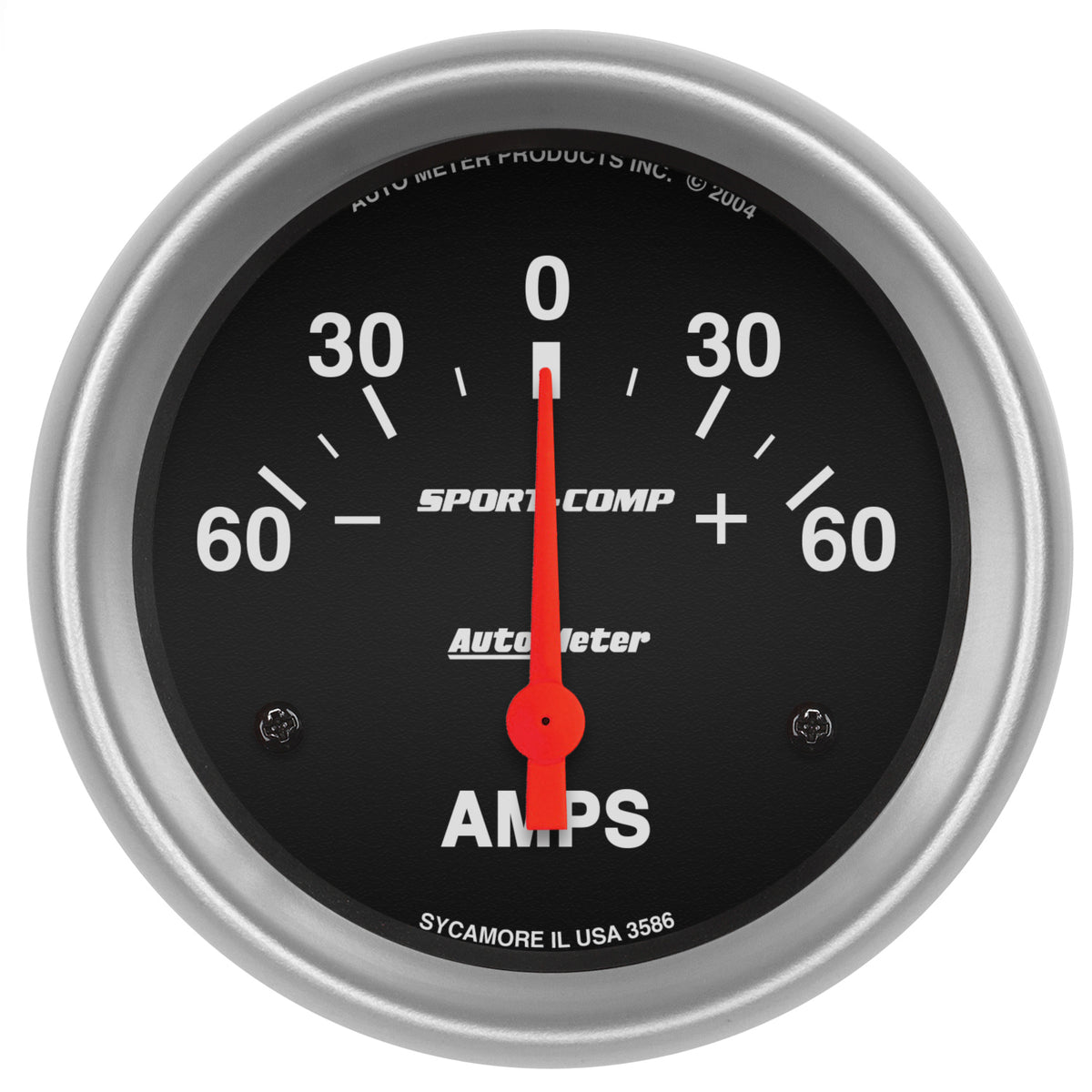 Autometer 2-5/8in Electric 60-0-60 Amps Ammeter - 3586