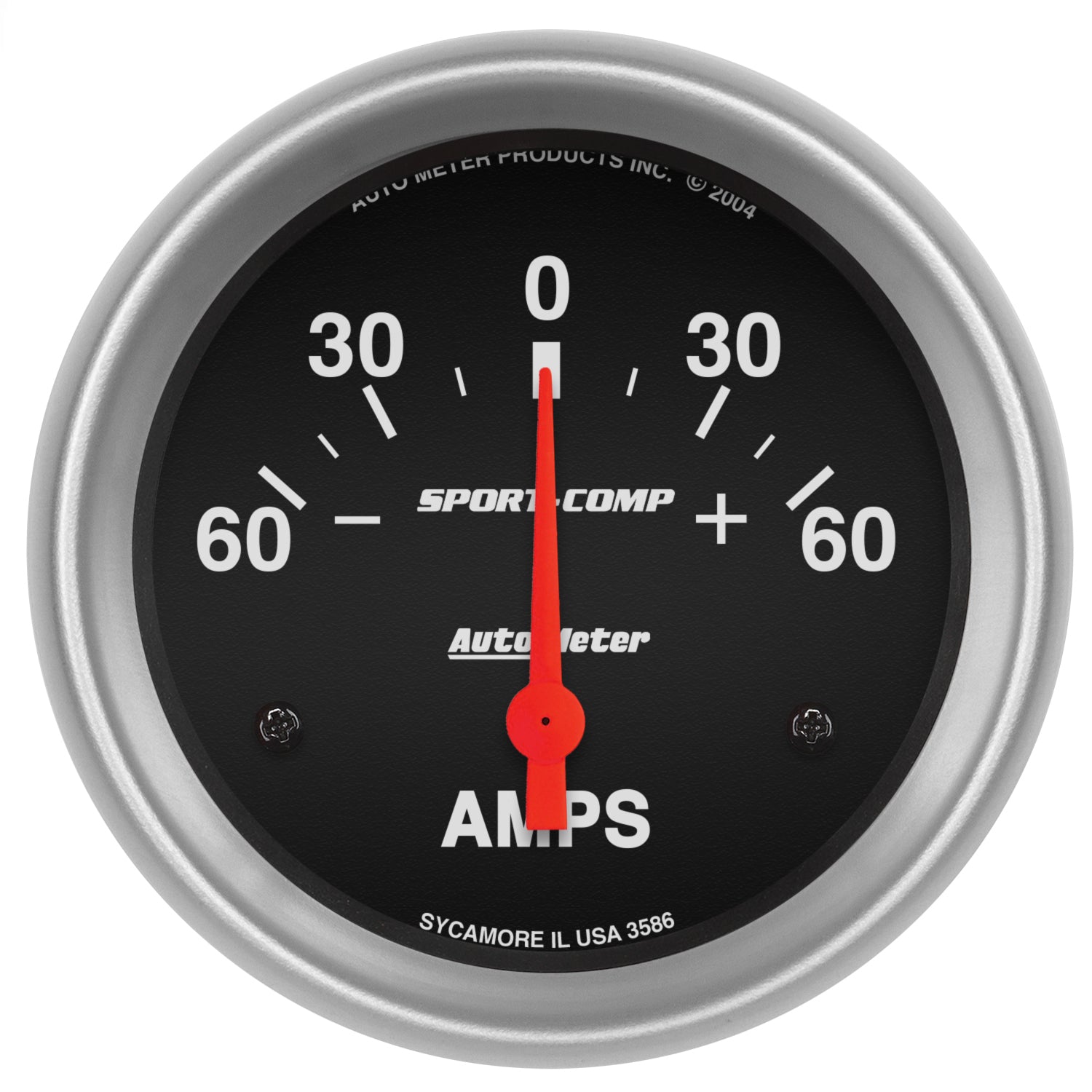 Autometer 2-5/8in Electric 60-0-60 Amps Ammeter - 3586