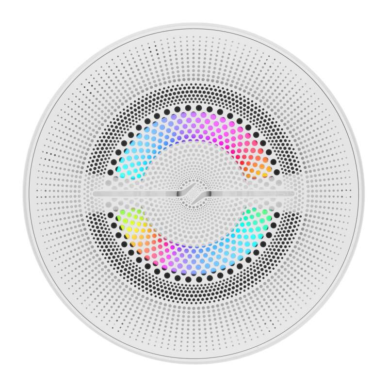 DS18 6.5in 2-Way 150 Watts RMS 4ohm Digital LED Lights Bullet Tweeter White - NXL-LXY6/WH - rear view