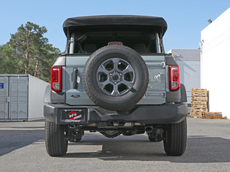 aFe Apollo GT 3in 409 SS Cat-Back Exhaust 2021 Ford Bronco L4-2.3L (t)/V6-2.7L (tt) w/ Polished Tips - 49-43136-P