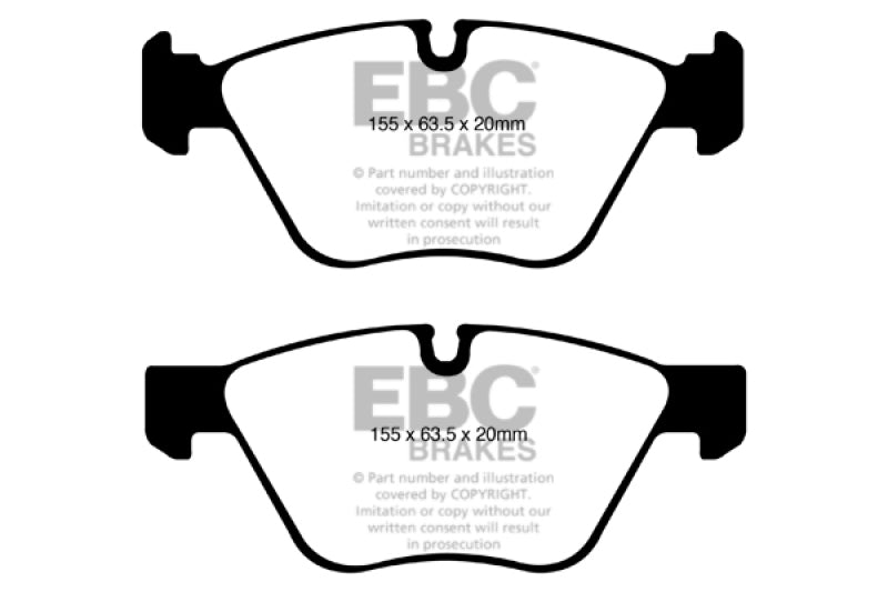 EBC 08-10 BMW 128 3.0 Yellowstuff Front Brake Pads - DP41600R