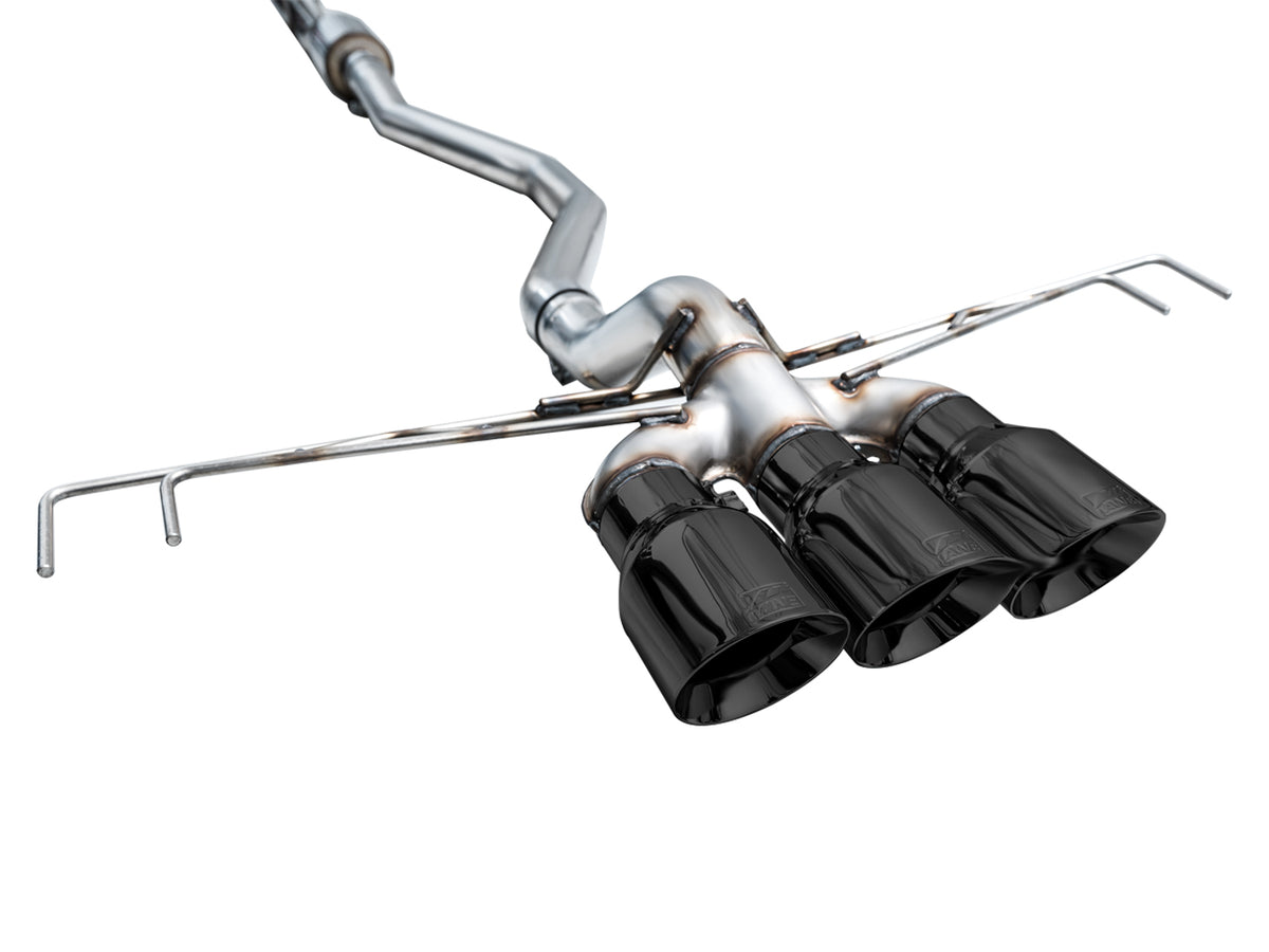 AWE Tuning 2023 Honda Civic Type R FL5 Track Edition Exhaust w/ Triple Diamond Black Tips - 3020-53287