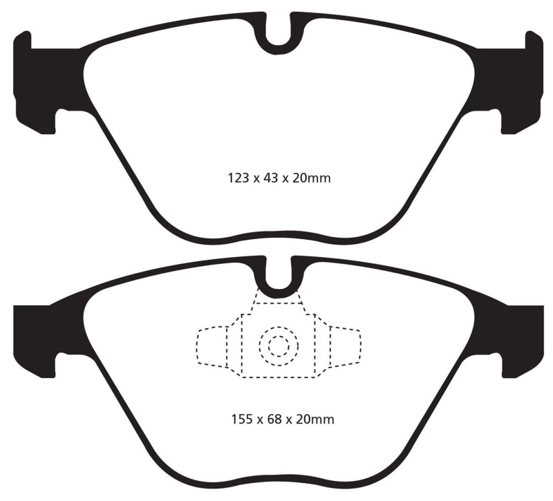 EBC 13+ BMW X1 2.0 Turbo (28i) Greenstuff Front Brake Pads - DP21512