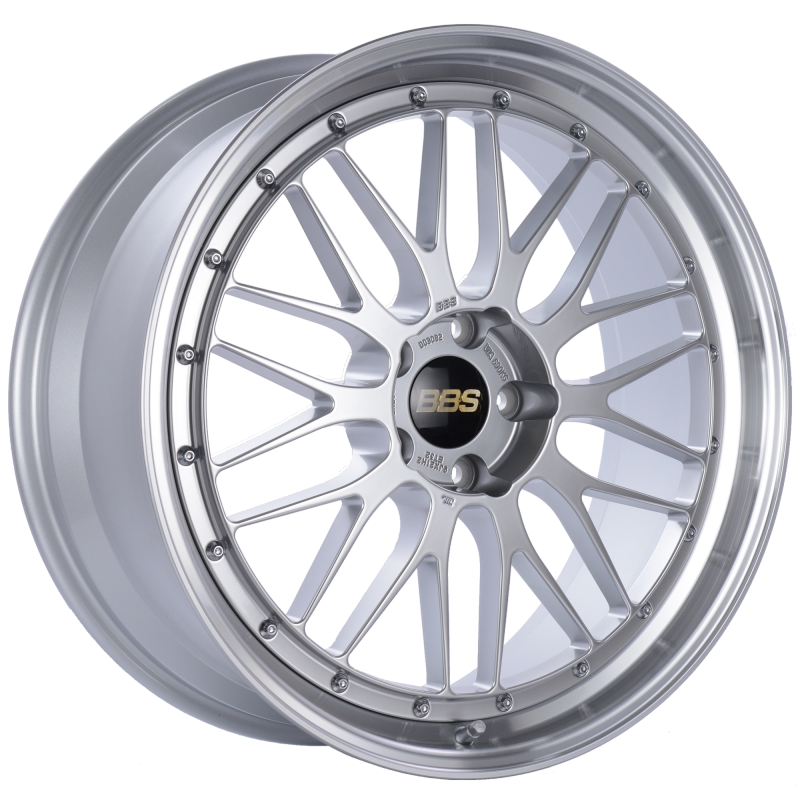BBS LM 21x9 5x120 ET32 Diamond Silver Center Diamond Cut Lip Wheel -82mm PFS/Clip Required - LM260DSPK
