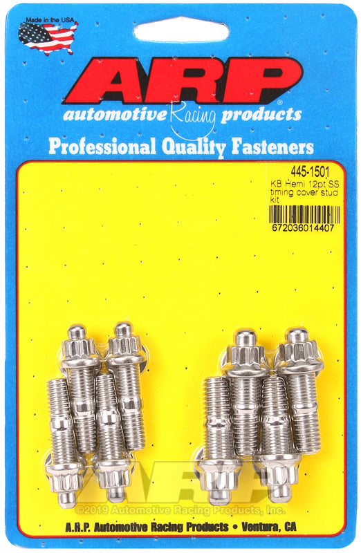 ARP KB Hemi SS 12pt Timing Cover Stud Kit - 445-1501