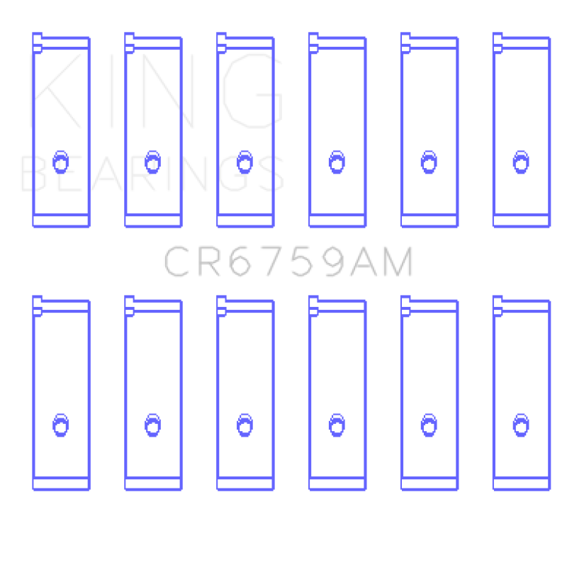 King Honda C32A / C35A Connecting Rod Bearing Set - CR6759AM