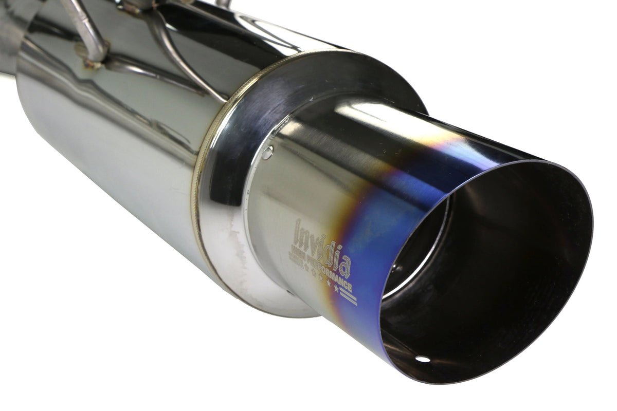 Invidia 08-09 WRX Sedan 76mm (101mm tip) N1 Titanium Tip Cat-back Exhaust