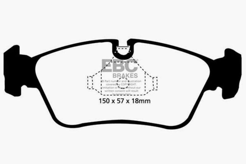 EBC 99-02 BMW Z3 2.5 Ultimax2 Front Brake Pads - UD781