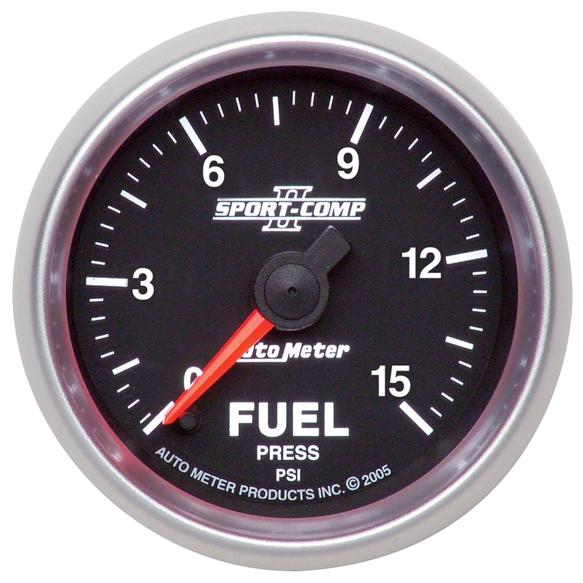 Autometer Sport-Comp II 52mm 0-15 PSI Full Sweep Electronic Fuel Pressure Gauge - 3661