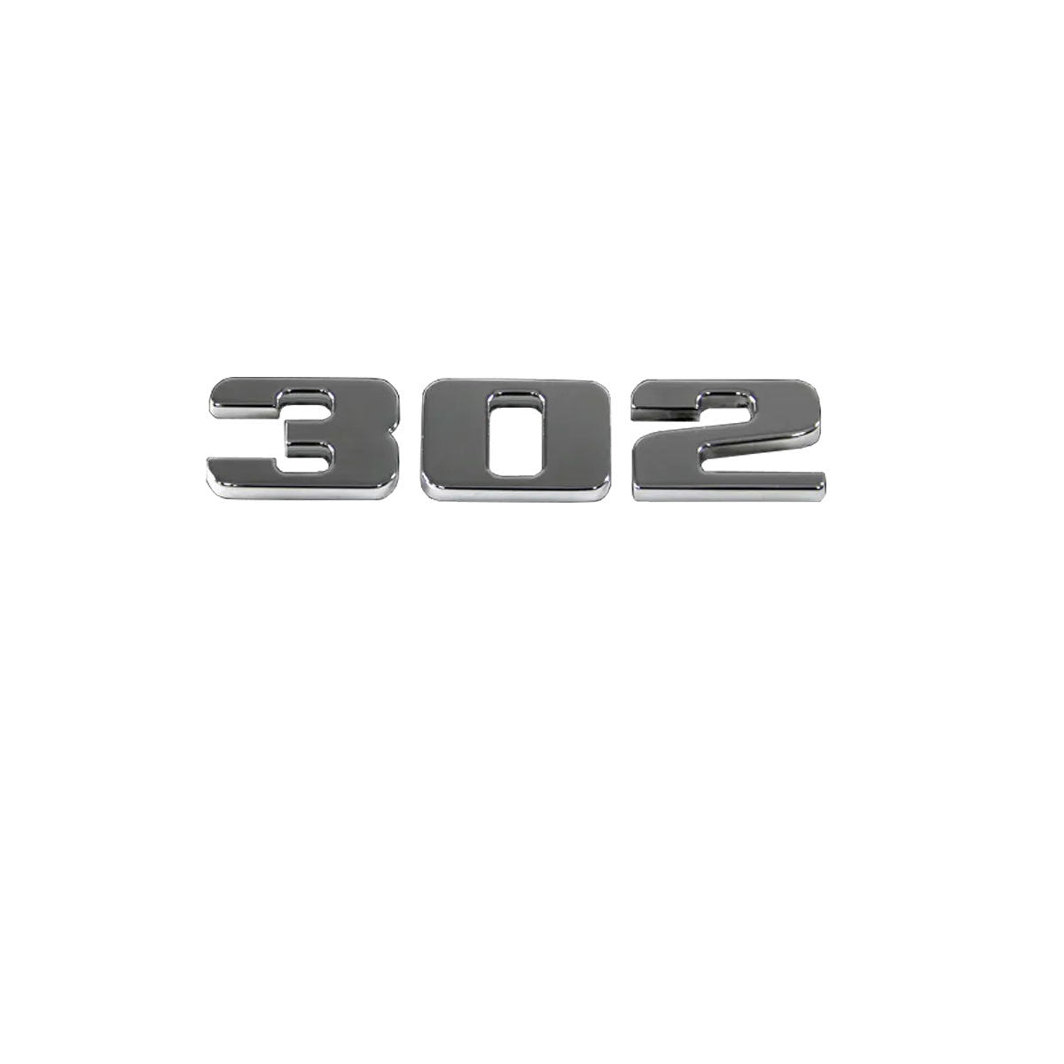 Polished Aluminum 302 Mustang Ford Engine Badge Emblem Fits 5.0 3667-08