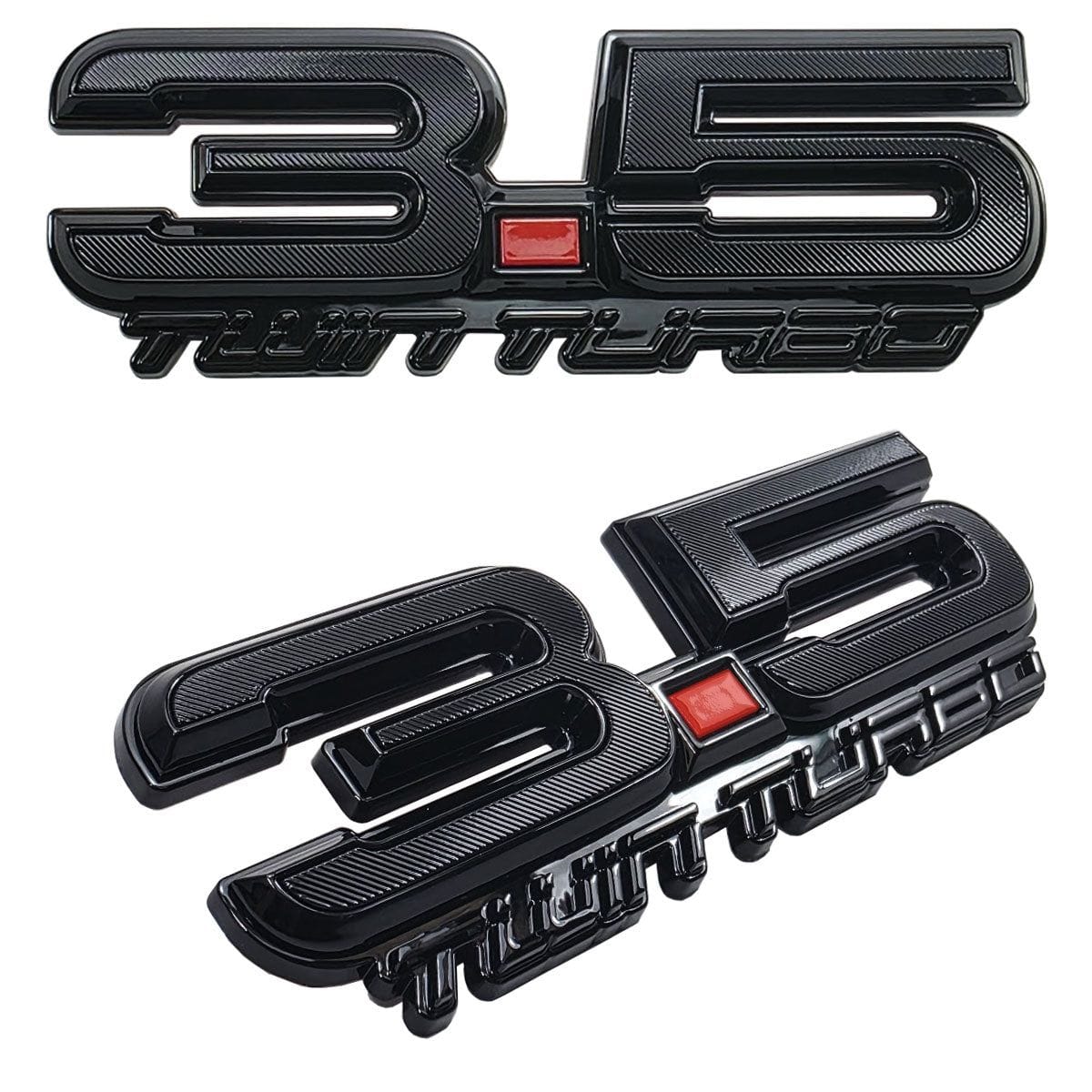 UPR - 3.5 Twin Turbo Fender Emblem Pair (fits F-150, Explorer, F-150 Raptor, Flex, Expedition) - 3674-052