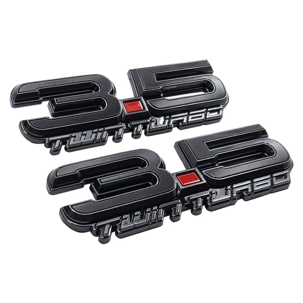 UPR - 3.5 Twin Turbo Fender Emblem Pair (fits F-150, Explorer, F-150 Raptor, Flex, Expedition) - 3674-052