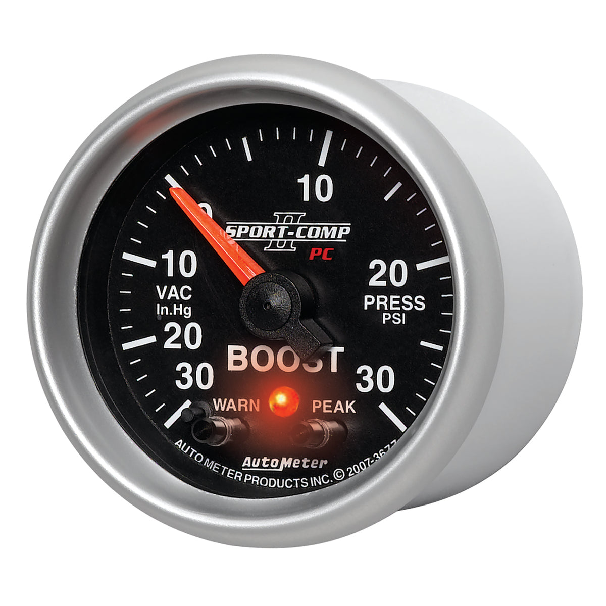 Autometer Sport-Comp II 52mm 30 IN HG / 30 PSI Electronic Boost/Vacuum Gauge - 3677