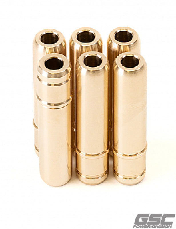 GSC P-D Toyota G16E STD Manganese Bronze Exhaust Valve Guide Stopper Style - Set of 6 - 3147-6 by GSC Power Division - front 