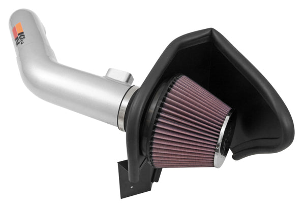 K&N 12-15 BMW 335i 3.0L L6 F/I Typhoon Performance Intake - 69-2027TS for 2012-2015 BMW 3 Series - front view