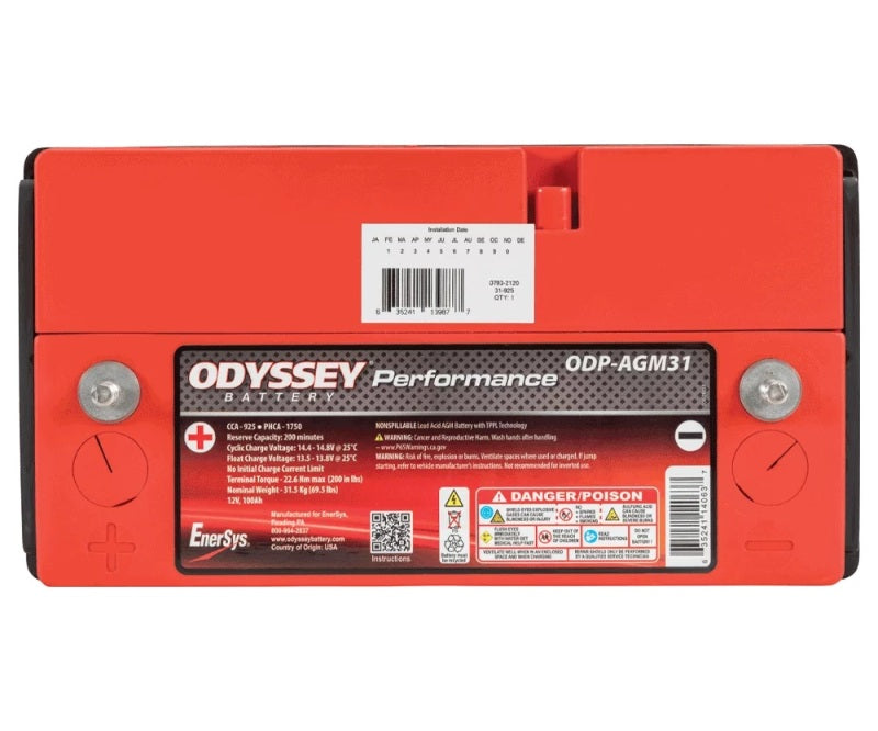 Odyssey Battery Auto/Truck/Heavy Duty & Commercial Performance AGM Battery (31-925S) - ODP-AGM31 for 1987-1988 GMC P2500 - fr