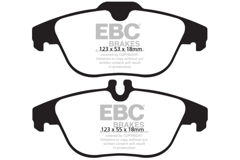 EBC 13-16 Mercedes-Benz GLK250 2.1 Twin TD Greenstuff Rear Brake Pads - DP62012