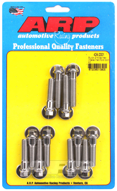 ARP Buick 215 SS hex intake manifold bolt kit - 424-2001