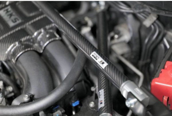 HKS CARBON BRACE ZN8/ZD8 FULL KIT - 83001-AT004 for 2022-2025 Subaru BRZ - front view