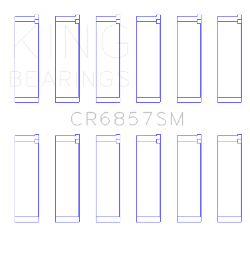King Chrysler Pentastar 3.6L ERB V6 (Size STD) Connecting Rod Bearing Set - CR6857SM