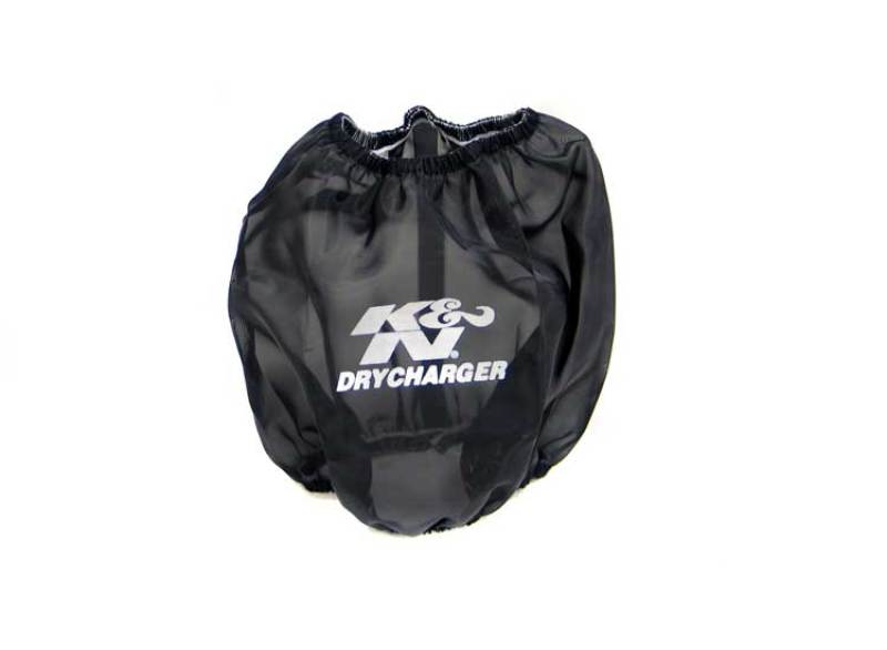 K&N Black Drycharger Round Tapered Air Filter Wrap - RF-1014DK by K&N Engineering - front view