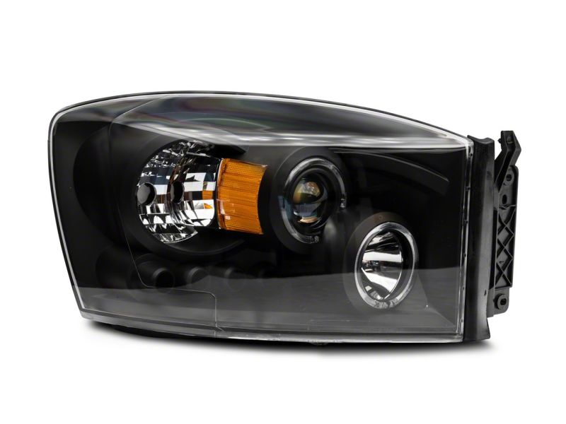 Raxiom 06-08 Dodge RAM 1500 LED Halo Projector Headlights- Blk Housing (Clear Lens) - R110149