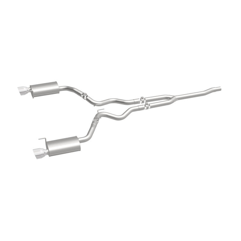 MagnaFlow Cat Back, SS, 2.5in, Street, Dual Split Polished 4.5in Tips 2015 Ford Mustang Ecoboost - 19097