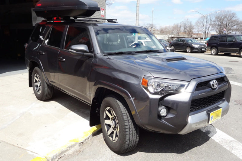 Rally Armor 12-24 Toyota 4Runner Black UR Mud Flap w/Grey Logo - MF48-UR-BLK/GRY