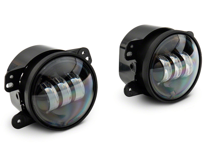 Raxiom 07-23 Jeep Wrangler JK &amp; JL Axial Series Tri-Bar LED Fog Lights- Amber - J130810