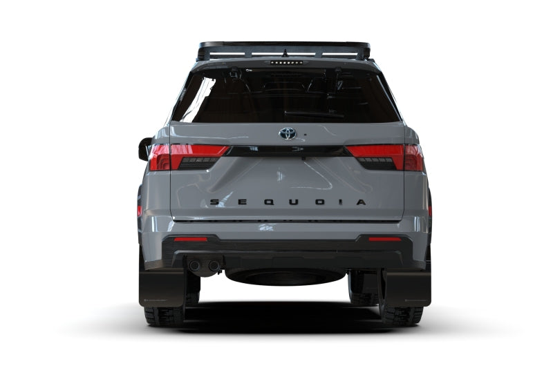 Rally Armor 23-24 Toyota Sequoia Black UR Mud Flap w/ Red Logo - MF88-UR-BLK-RD