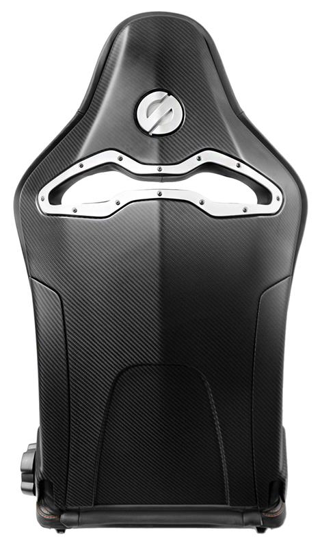 Sparco Seat SPX Special Edition Black/Red w/ Gloss Carbon Shell - Right - 00974ZGLNRRSDX