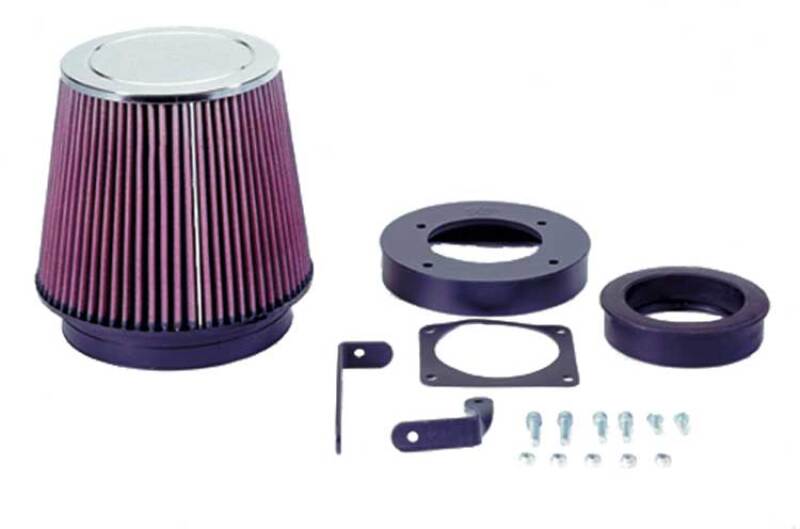 K&N 94-95 Ford Mustang V8-5.0L Performance Intake Kit - 57-2511 for 1994-1995 Ford Mustang - front view