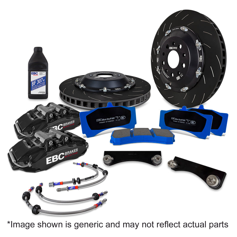 EBC Racing 2025+ Mini Cooper S/S JCW 2.0T Black Apollo-6 Calipers 355mm Rotors Front Big Brake Kit - BBK069BLK-1