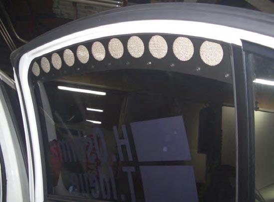 Cusco Mitsubishi Evo 7 CT9A Rear Ventiliation Panel - 565 828 A for 2003-2007 Mitsubishi Lancer - front view