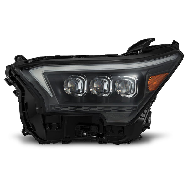 AlphaRex 2023+ Toyota Tacoma NOVA-Series LED Proj Headlights Black w/Actv Light & Seq. Sig + DRL - 880333 for 2023-2026 Toyot