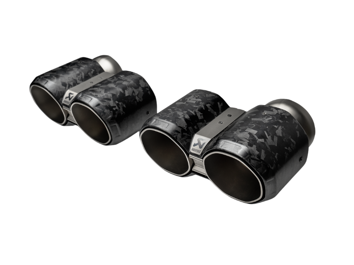 Akrapovic BMW M2 Coupe (G87) Tail Pipe Set - Chopped Carbon - TP-CT/73/CF