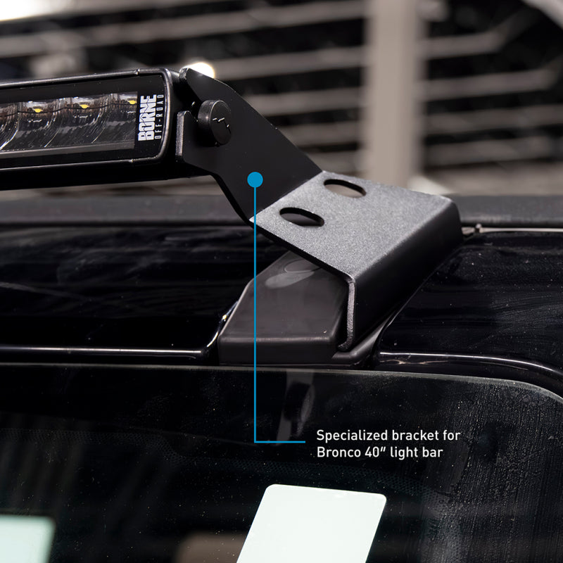 Borne Off-Road 21+ Direct Fit Bronco Light Bar 40in Upfit - BNLT-BR-21-SS40U