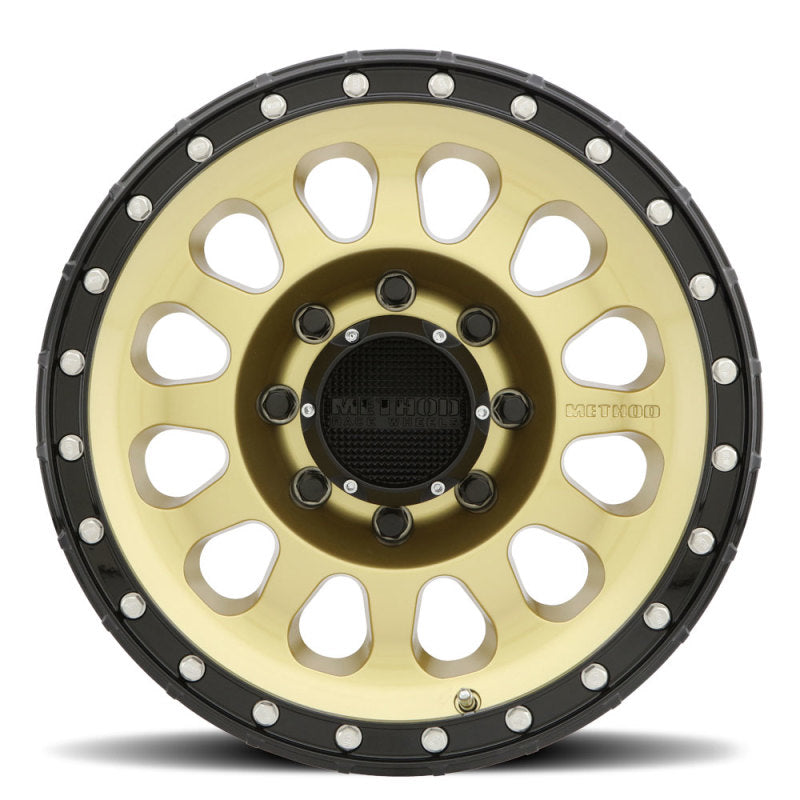 Method MR315 17x8.5 +25mm Offset 8x6.5 130.81mm CB Gold/Black Street Loc Wheel - MR31578580125