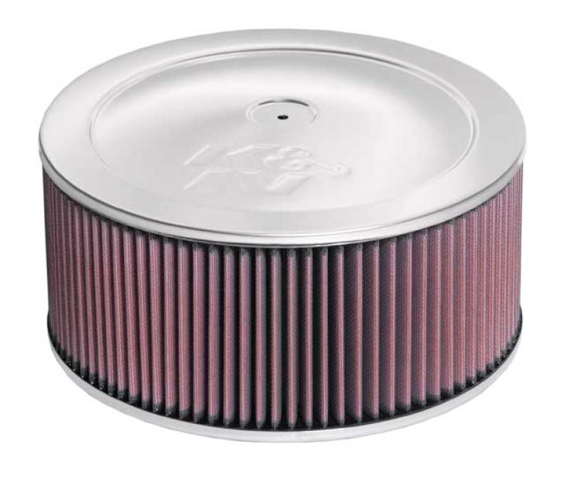 K&N Custom Round Filter 5-1/8in FLG / 11in Dia / 6-1/4in H - 60-1190 by K&N Engineering - front view