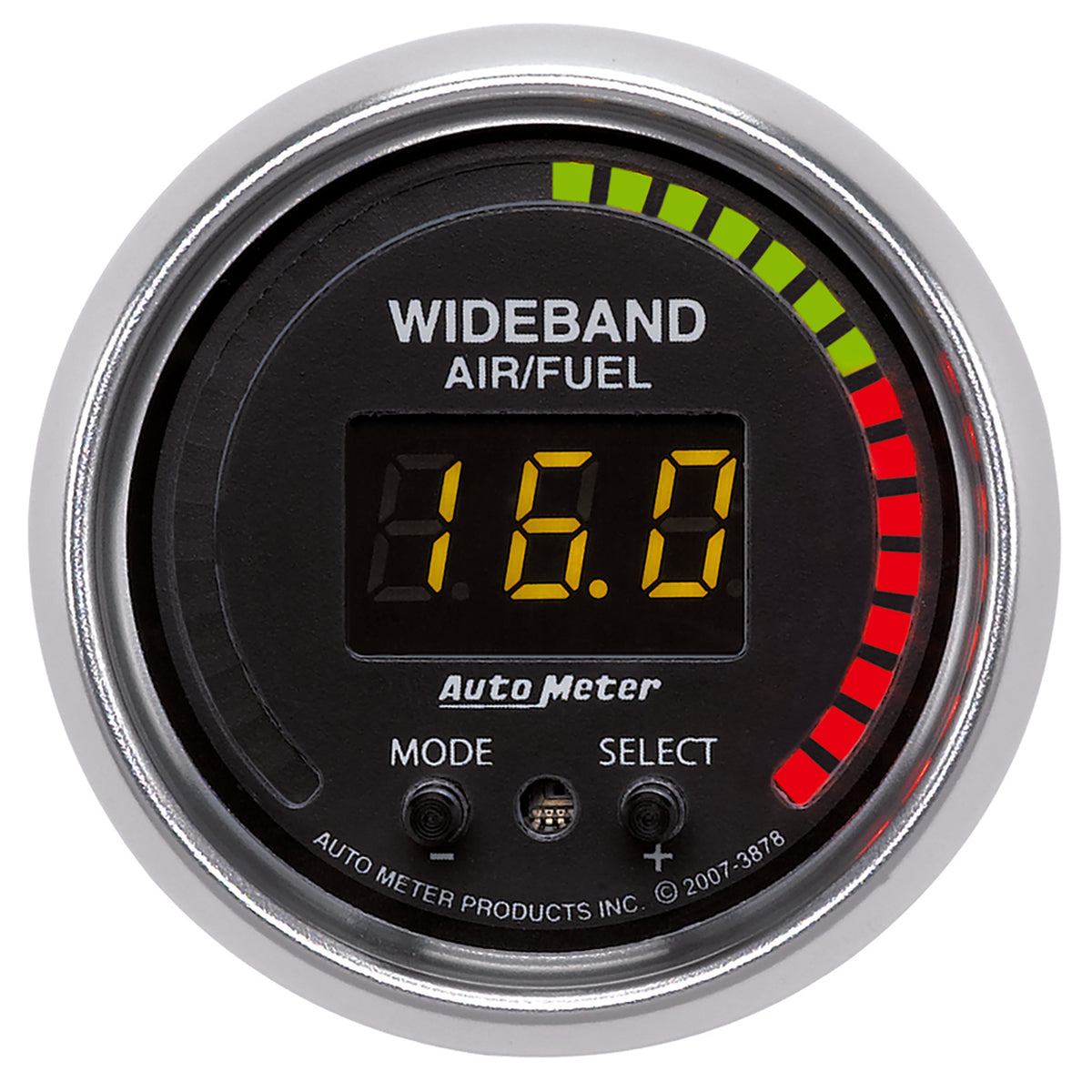 Autometer GS 52mm AFR or LAMBDA Digital Wideband Air/Fuel Ratio PRO Wideband A/F Kit - 3878