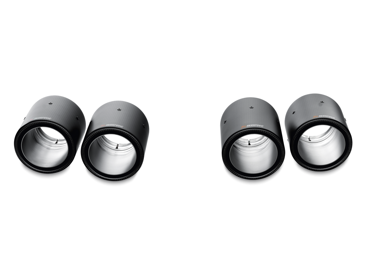Akrapovic Replacement Carbon Fiber Tail Pipe - Single (for ME-BM/T/6H) - TP-CT/10/1