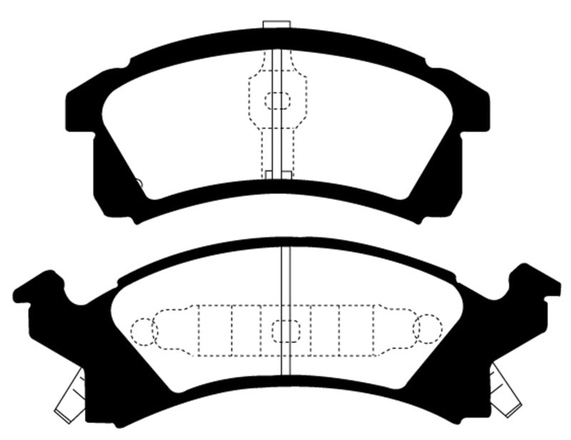 EBC 91-95 Buick Skylark 2.3 Yellowstuff Front Brake Pads - DP41174R