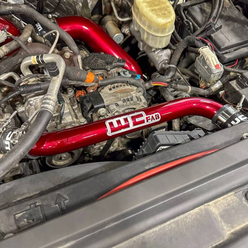Wehrli 11-16 GM Duramax LML Upper Coolant Pipe - Sparkle Bomber Orange - WCF100696-SBO