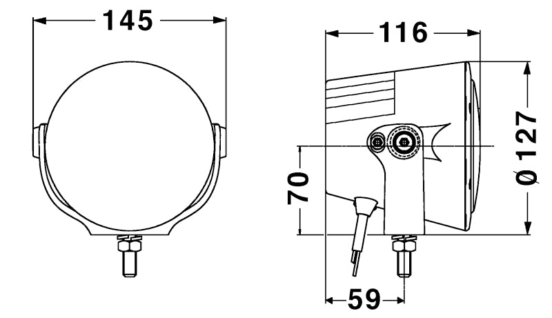 Hella Rallye 4000 X LED Lamp - 012206021