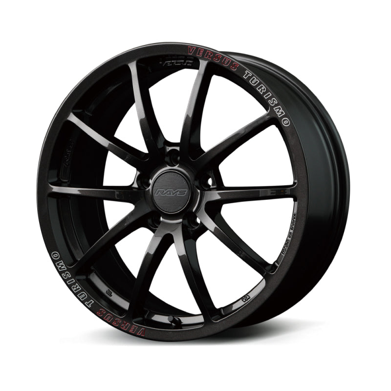 Versus VT125S 18X9.5 +38 5-100 Super Dark Gunmetal/MC/RAP (Red Clear) - WT1X38DA8J