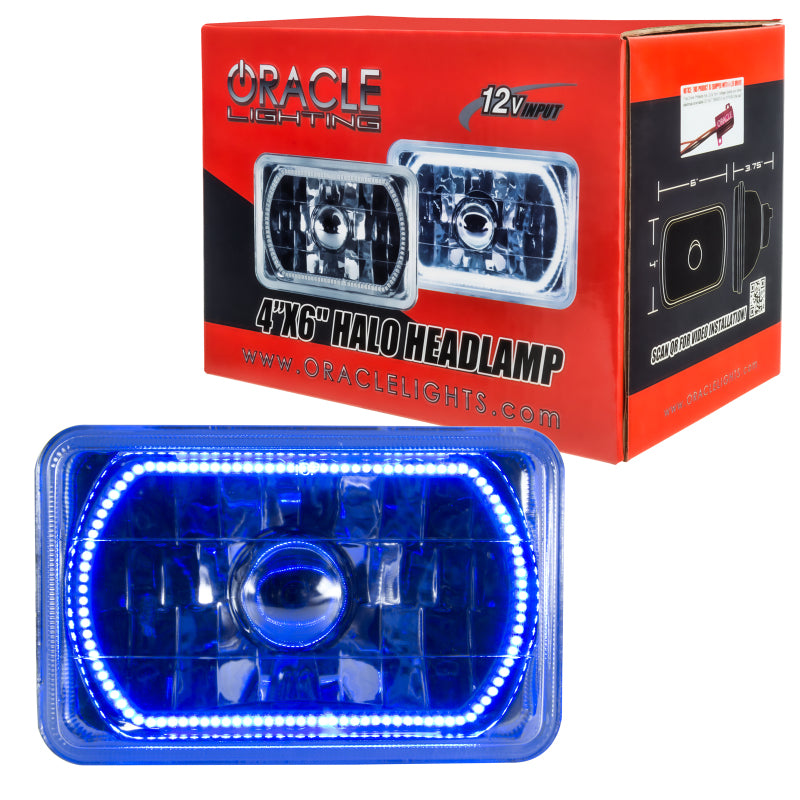 Oracle Pre-Installed Lights 4x6 IN. Sealed Beam - Blue Halo SEE WARRANTY - 6909-002