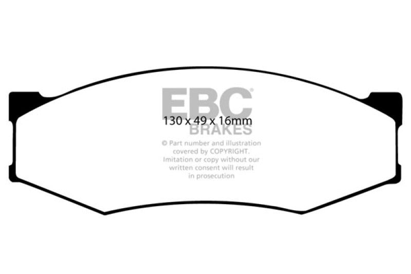 EBC 89-97 Nissan Pick-up 4 Cyl Greenstuff Front Brake Pads - DP6538