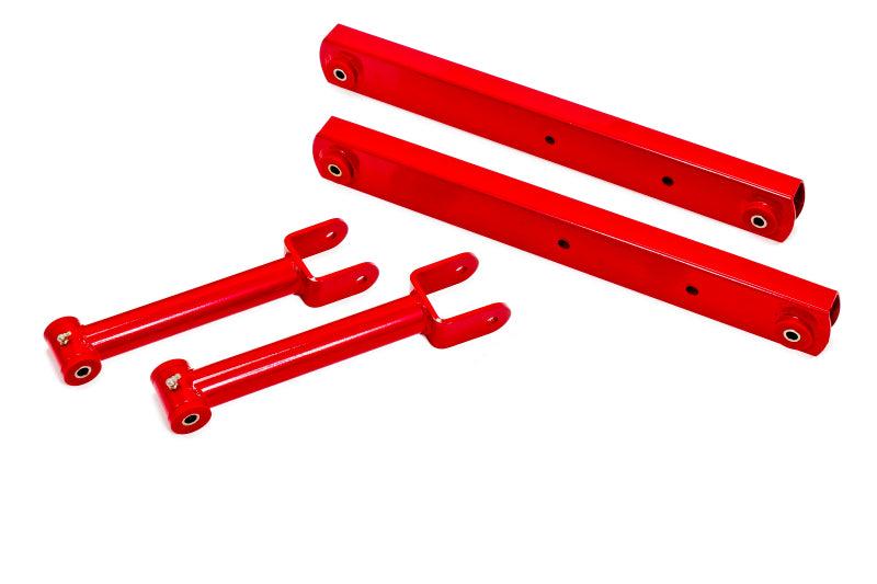 BMR 64-67 A-Body Non-Adj. Rear Suspension Kit - Red - RSK002R for 1964-1967 Buick Skylark - front view